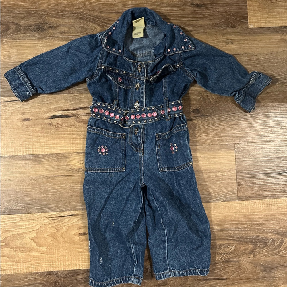 Western Go Baby Denim Jumpsuit 2T